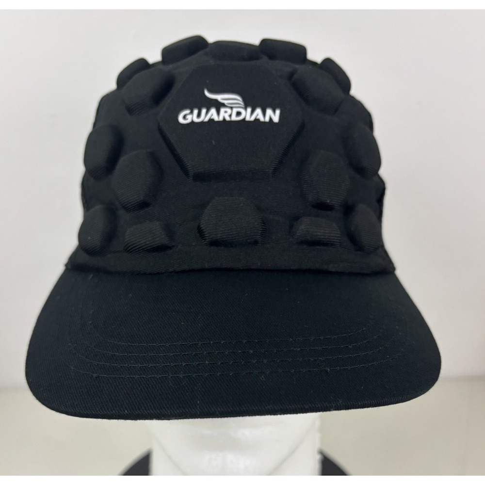 Guardian Snapback Hat Black Adjustable Padded Mesh Back Baseball Cap